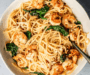 Garlic Shrimp Pasta with Spinach Recipe