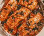 Tuscan Garlic Salmon with Spinach and Tomato