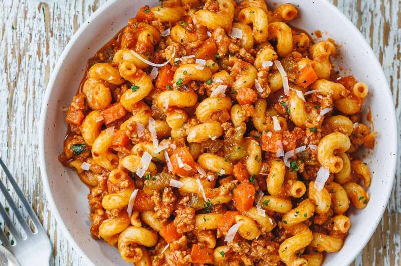 Ground Turkey Pasta Skillet