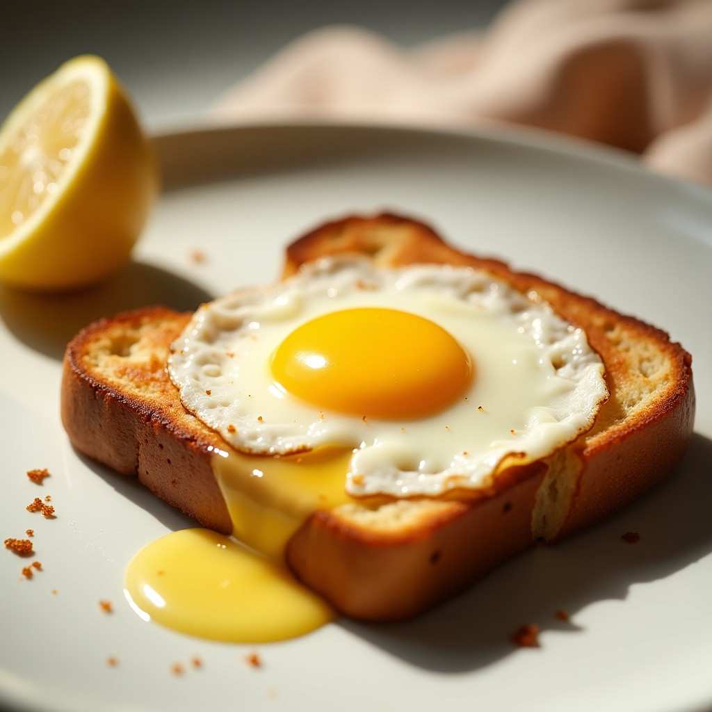 Fried Egg Toast With Garlic Butter fried-egg-toast-with-garlic-butter