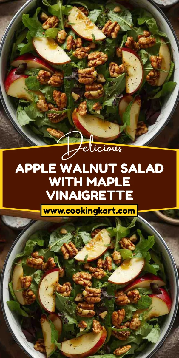 Apple Walnut Salad with Maple Vinaigrette