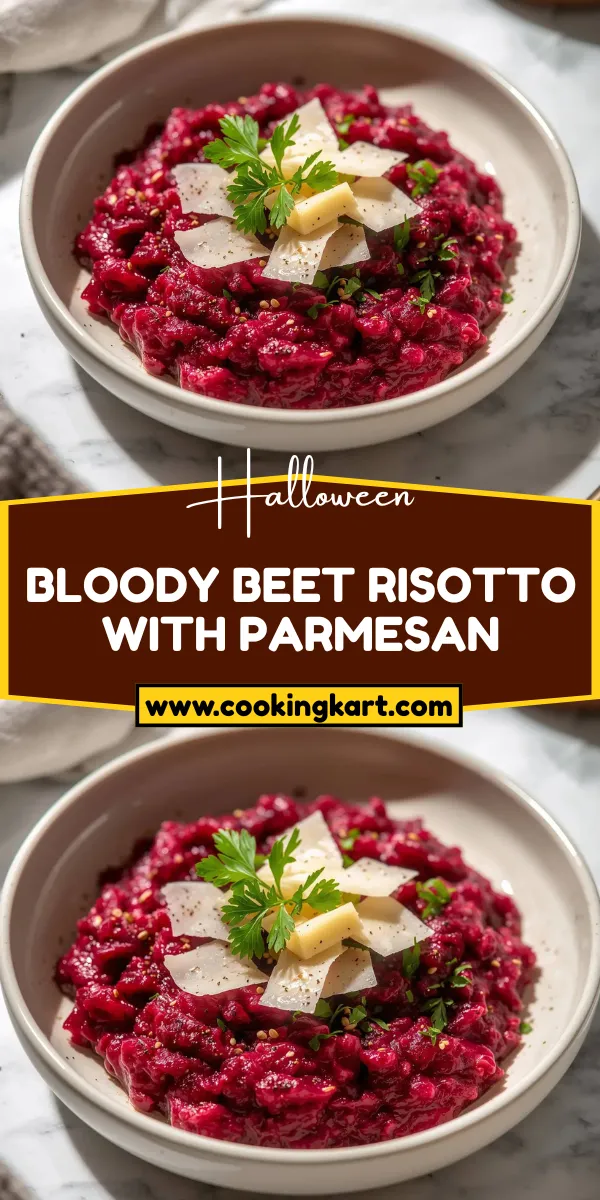 Bloody Beet Risotto with Parmesan