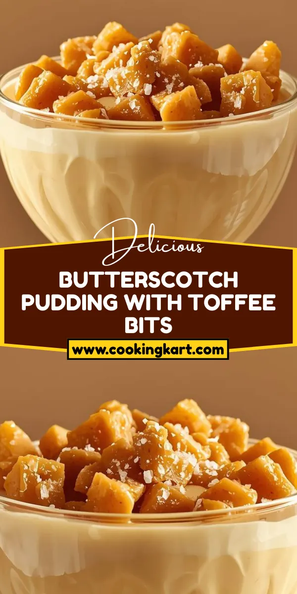 Butterscotch Pudding with Toffee Bits