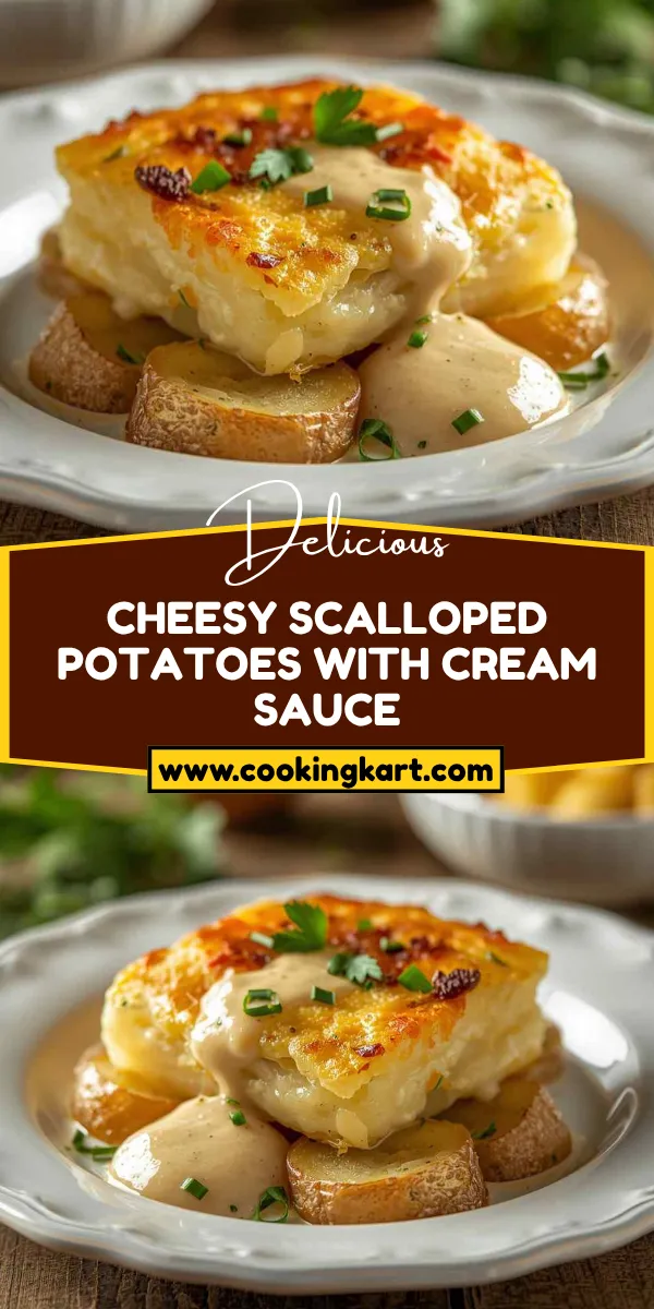 Cheesy Scalloped Potatoes with Cream Sauce