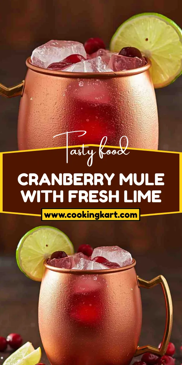 Cranberry Mule with Fresh Lime