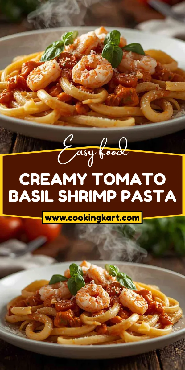 Creamy Tomato Basil Shrimp Pasta