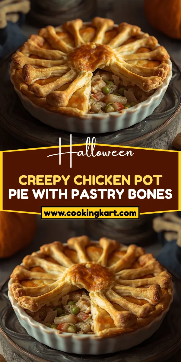 Creepy Chicken Pot Pie with Pastry Bones