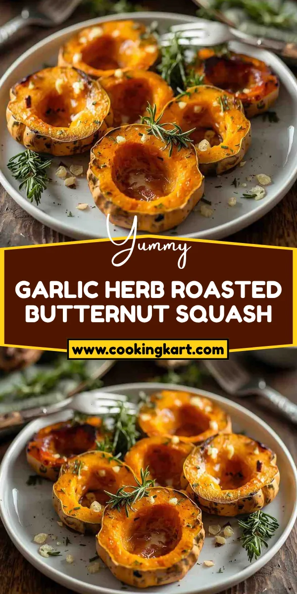Garlic Herb Roasted Butternut Squash