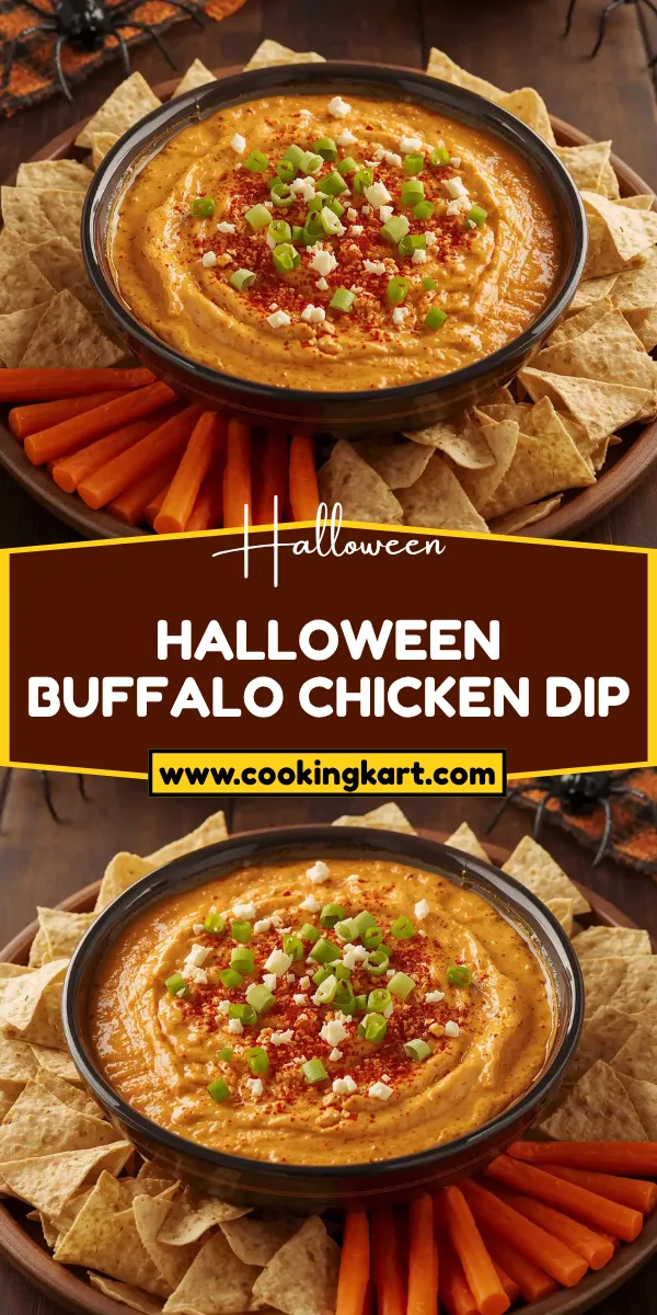 Halloween Buffalo Chicken Dip