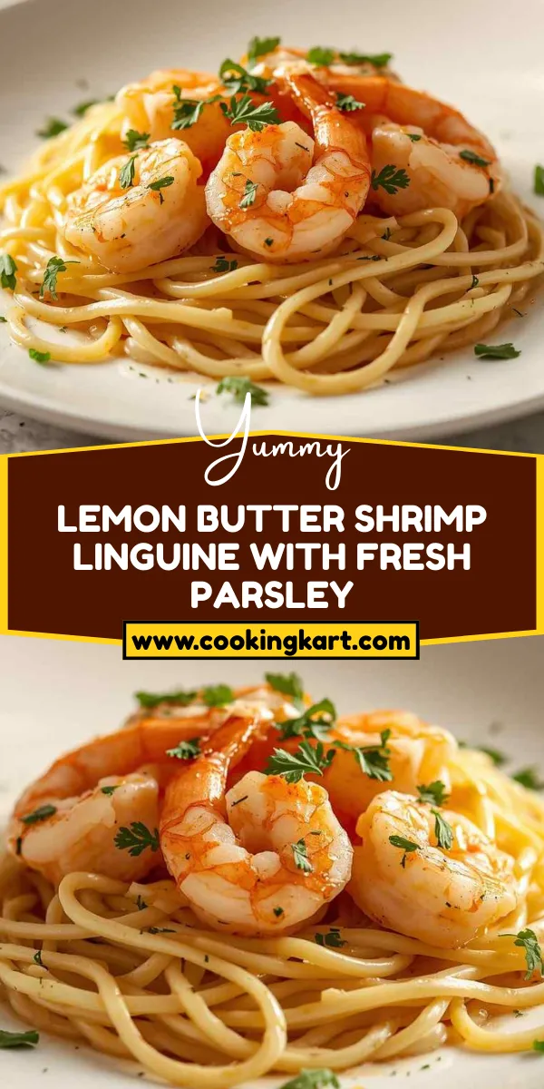 Lemon Butter Shrimp Linguine with Fresh Parsley