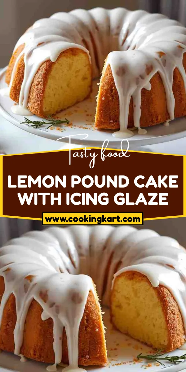 Lemon Pound Cake with Icing Glaze