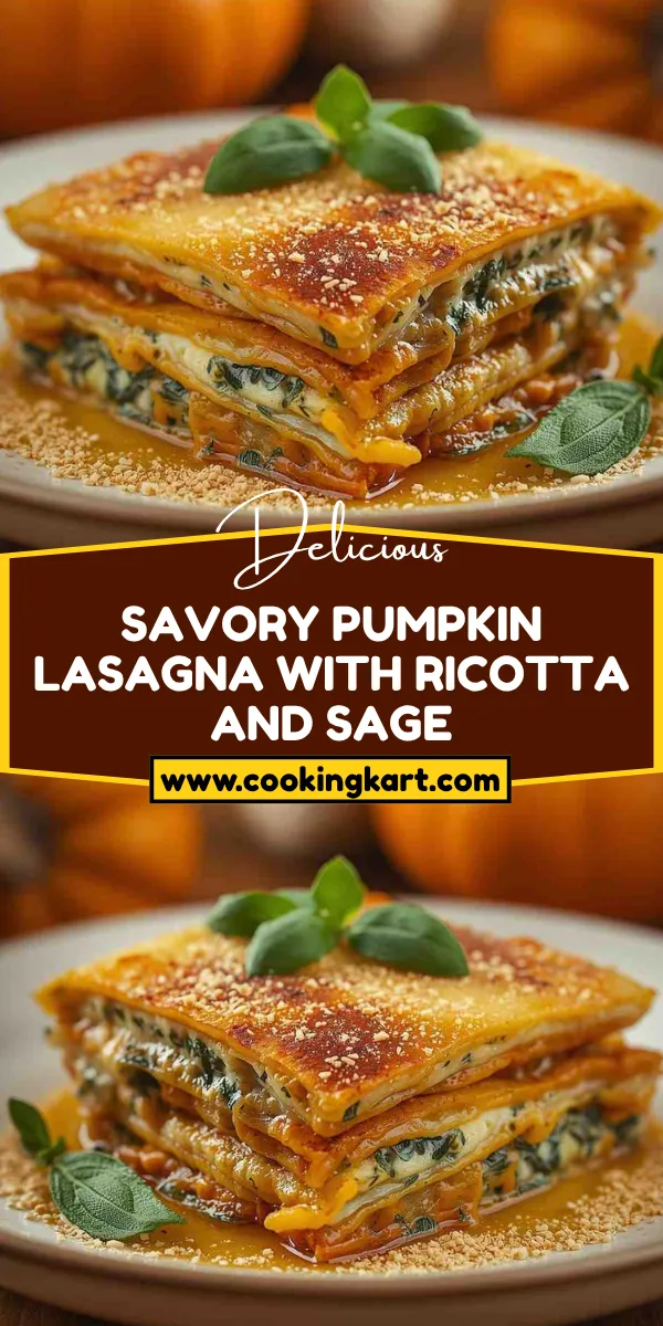 Savory Pumpkin Lasagna with Ricotta and Sage