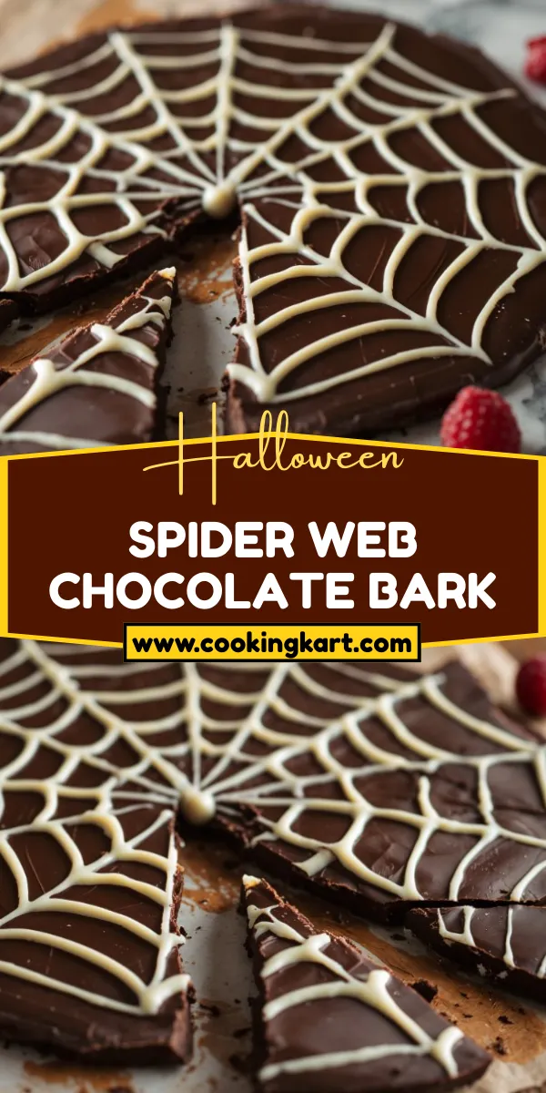 Spider Web Chocolate Bark