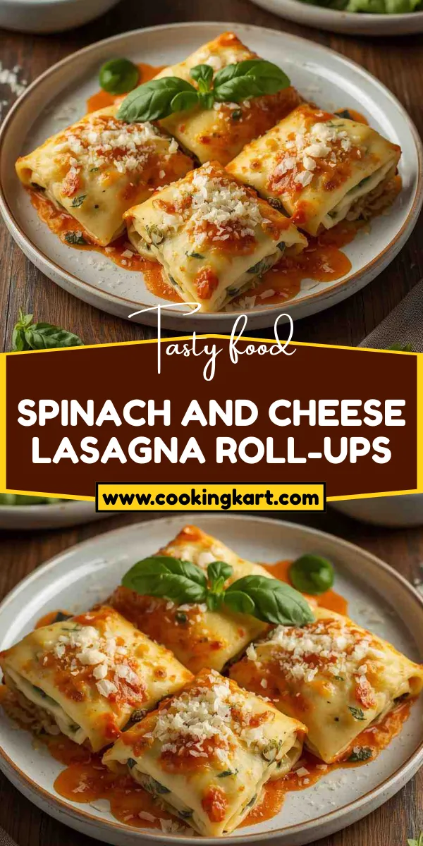 Spinach and Cheese Lasagna Roll-Ups