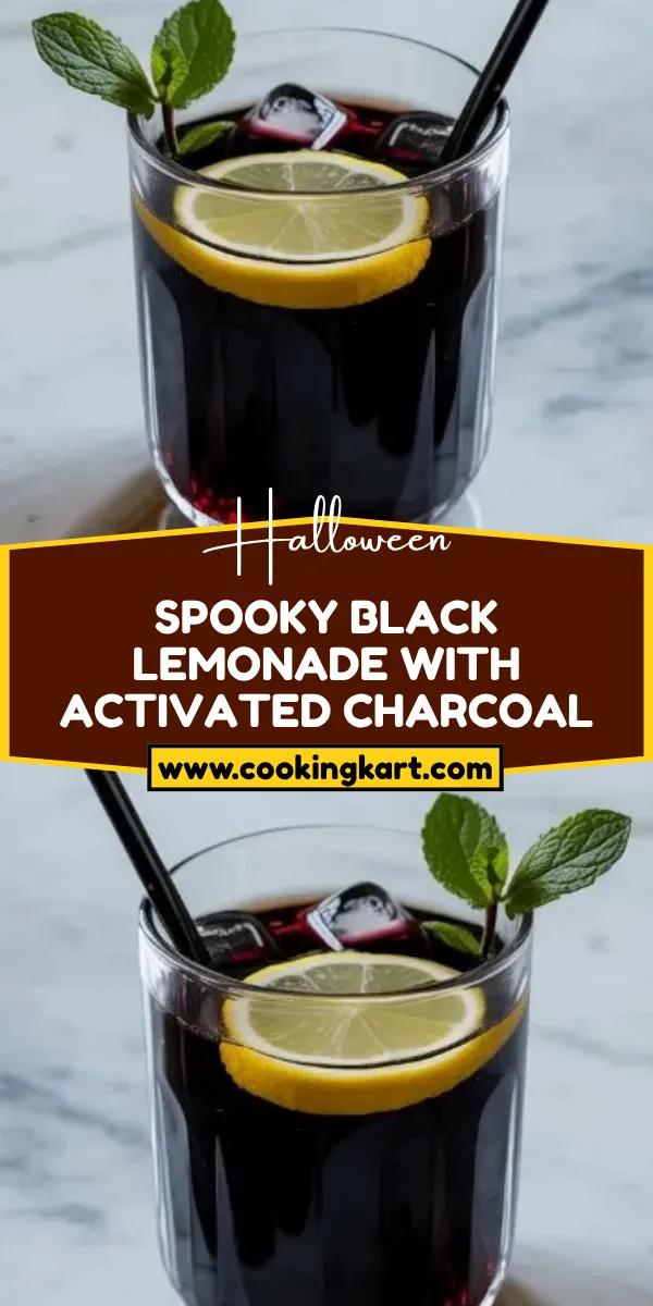 Spooky Black Lemonade with Activated Charcoal