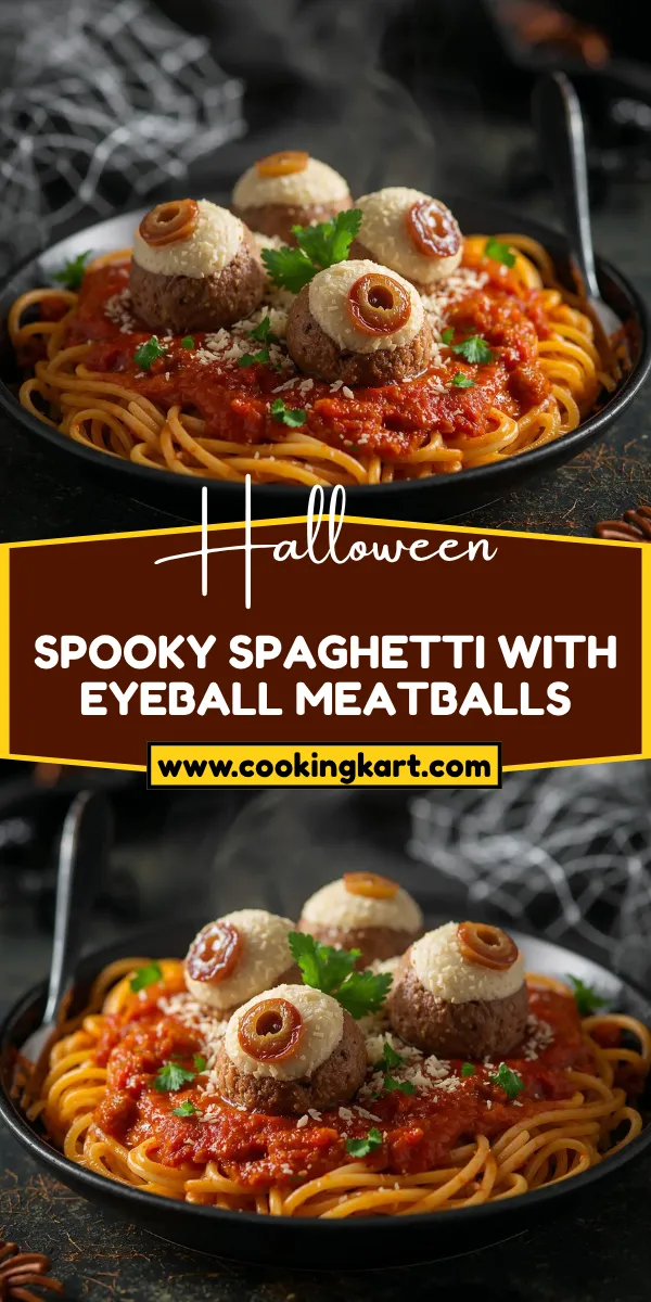 Spooky Spaghetti with Eyeball Meatballs