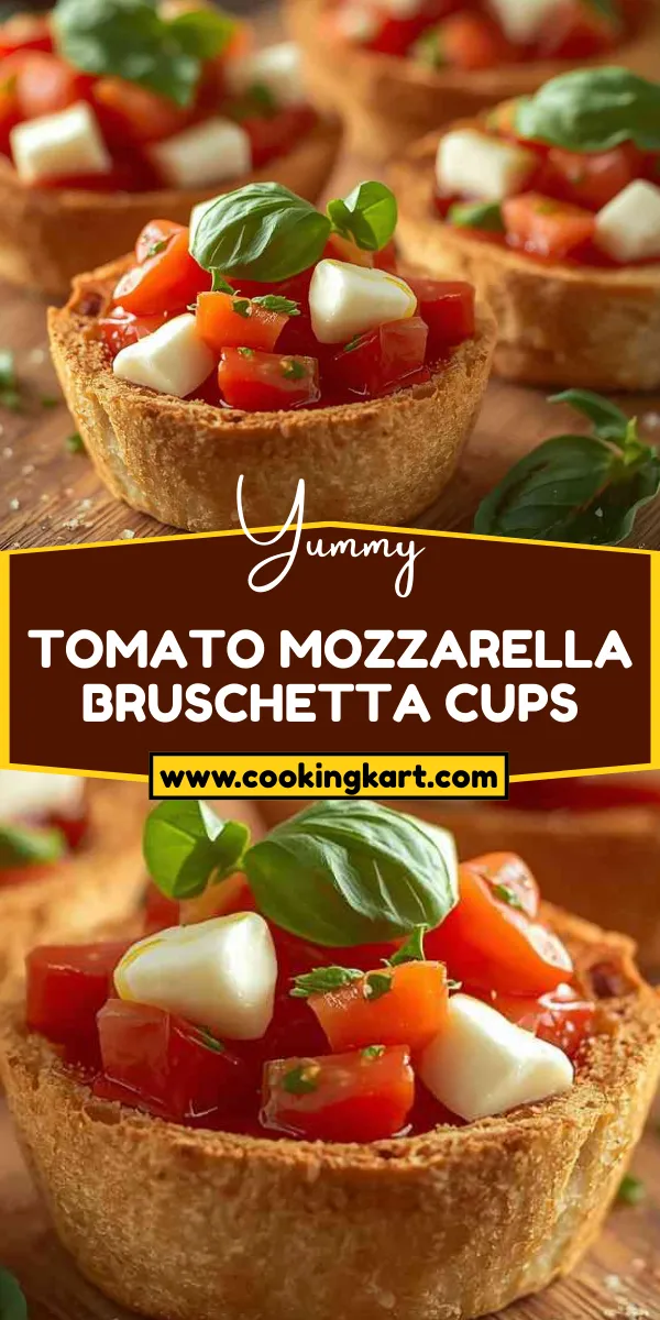 Tomato Mozzarella Bruschetta Cups